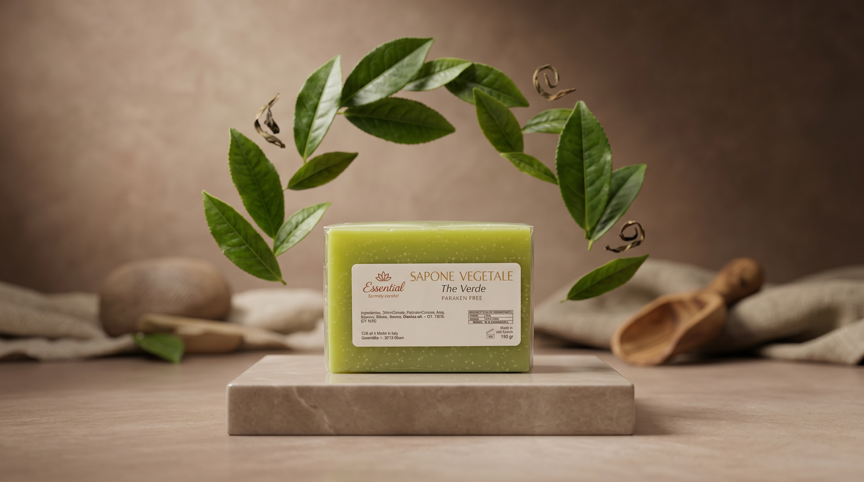 Sapone vegetale al Tè Verde